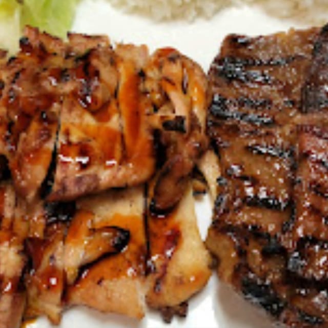 Chicken & Beef Short Ribs Combo.
