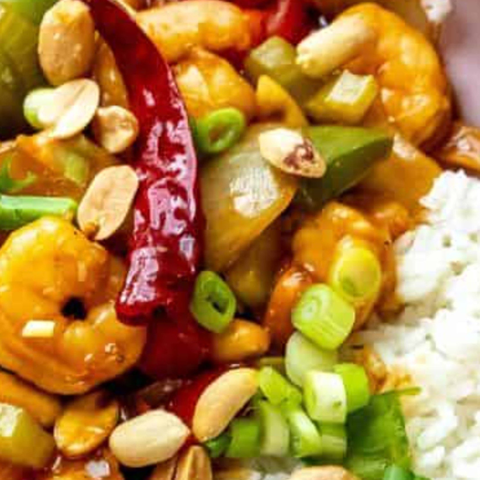 Kung-Pao Shrimp Wok.