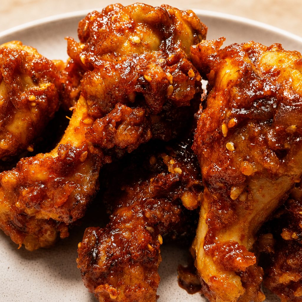 Korean Special Spicy wings (10PCS).