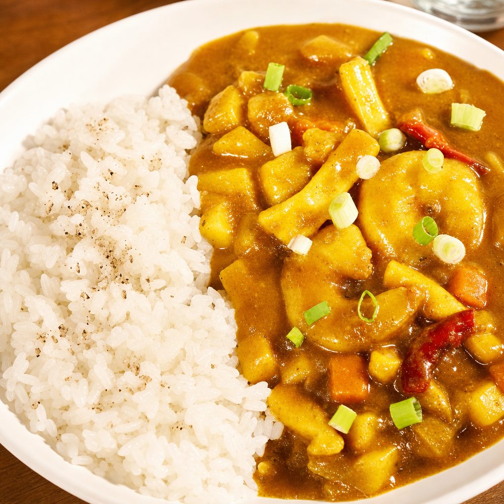 Shrimp Curry Rice.