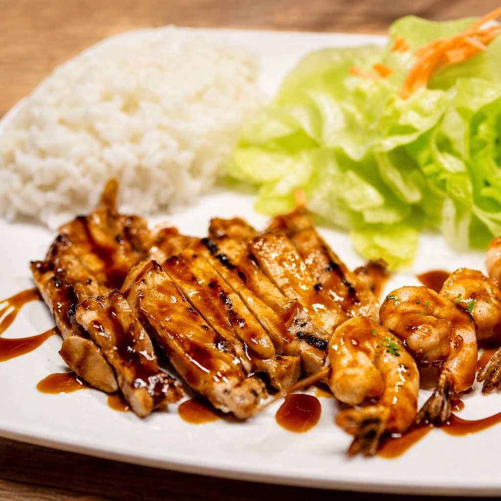 Chicken & Shrimp Combo.