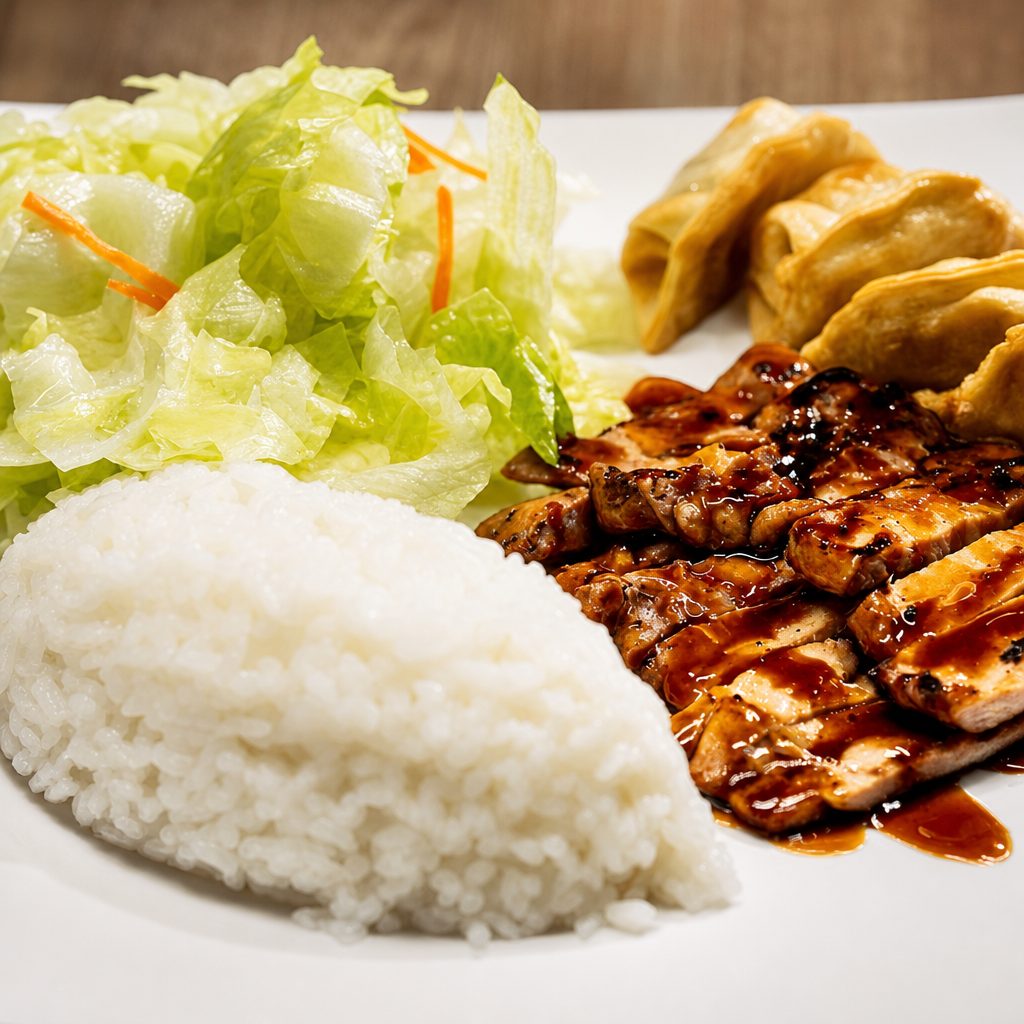 Chicken & Gyoza Combo.