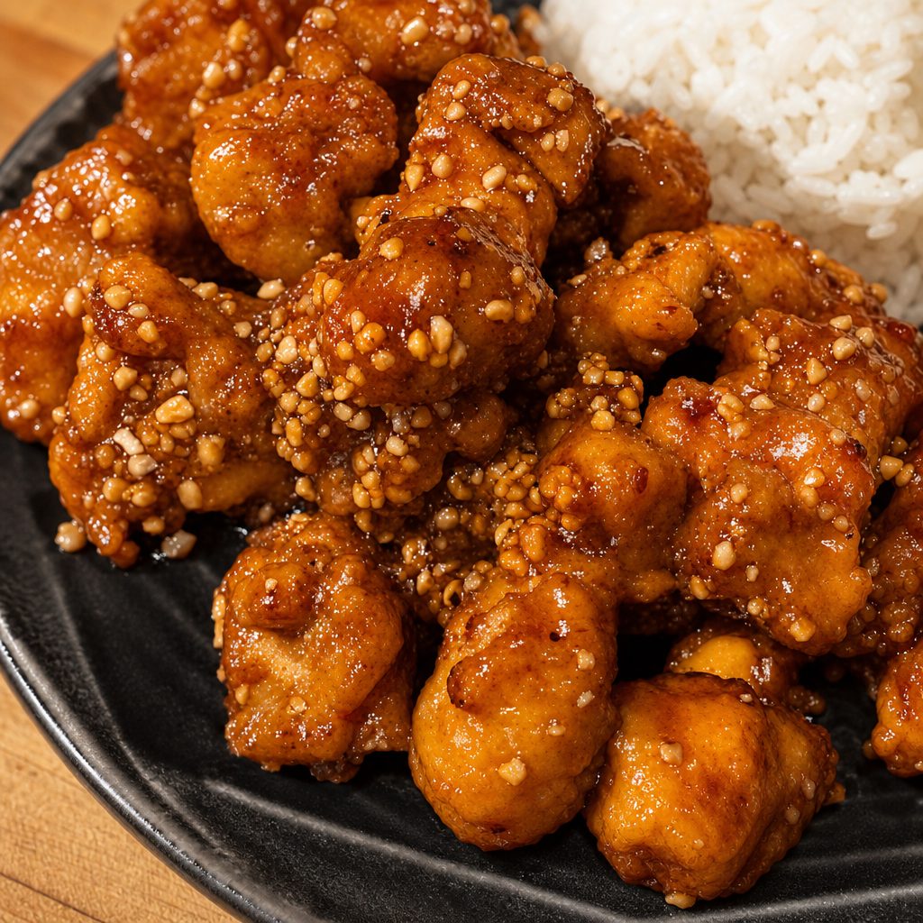 Korean Popcorn Chicken.
