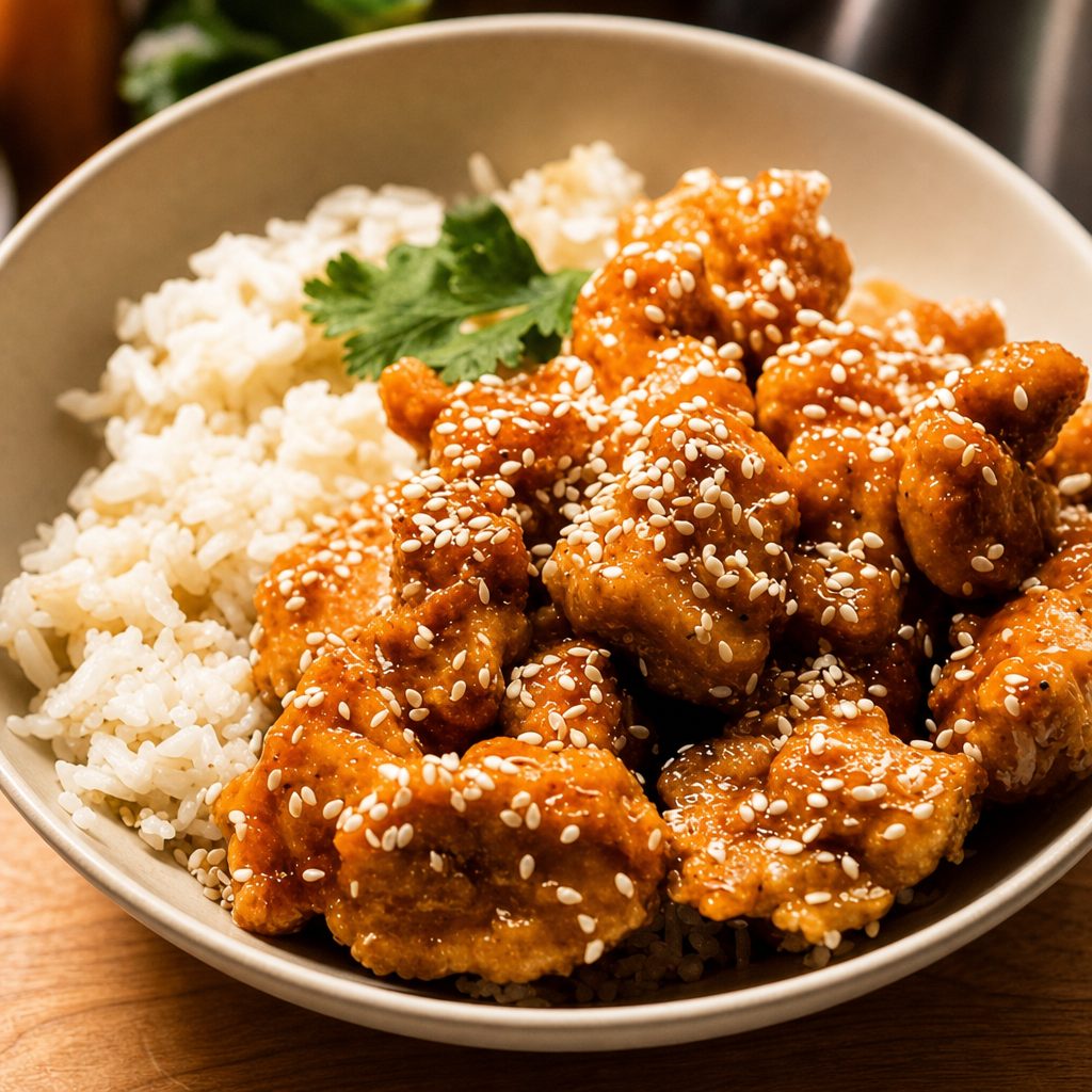 Honey Sesame Chicken Wok.